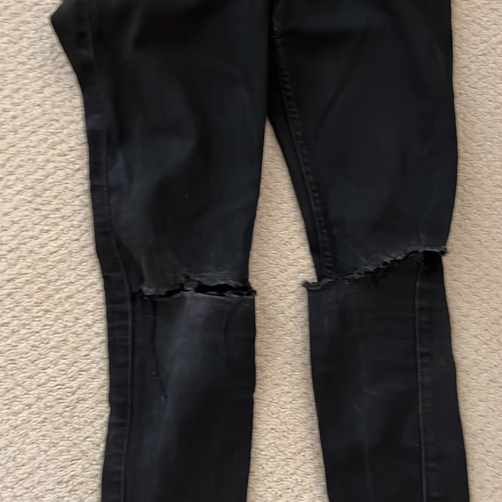 Distressed Black Jeans - Picture 2 of 3